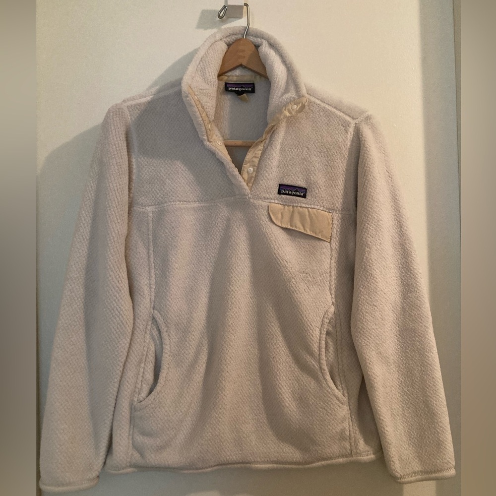 Patagonia Ivory Snap-T Fleece Pullover